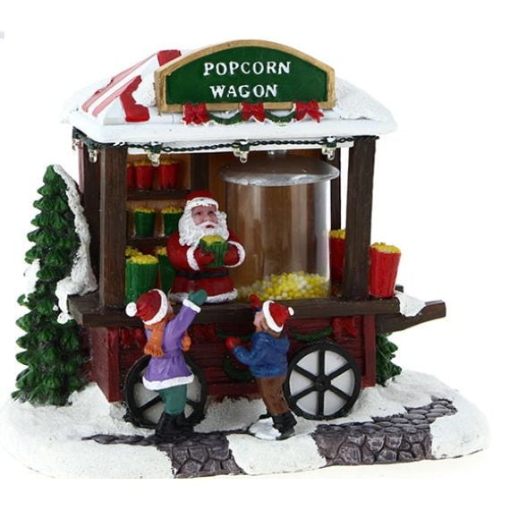 ACCESSOIRE VILLAGE DE NOEL TRAIN 22 PIECES LUMINEUX MUSICAL