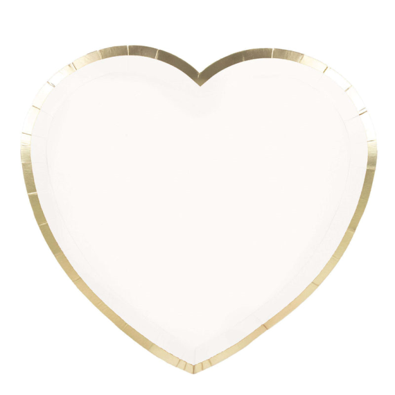 8 Assiettes Festonnées 23 Cm - Design Tartan Et Or, En Carton, Pour Fêtes Et événements