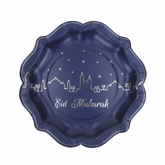 Assiette jetable pas cher Eid Mubarak, vaisselle jetable - Badaboum