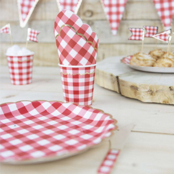 8 Pièces Plateau En Papier Jetable Plateau À Gâteau Vaisselle