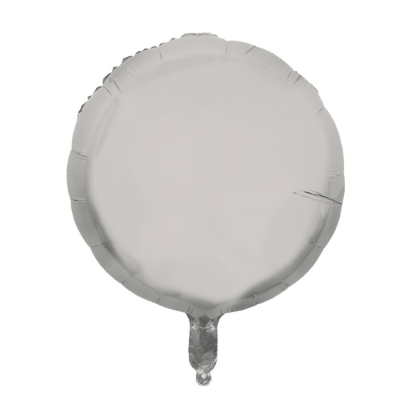 Ballon Gonflable Mylar Rond Argent 37cm, decoration salle pas cher -  Badaboum