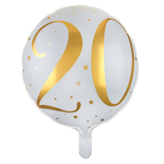 Ballon Anniversaire 20 ans Rose Gold - Decoration de Fête - Badaboum