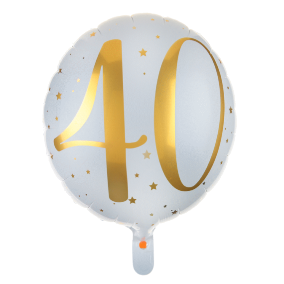 Kit Anniversaire Ballons 40 ans Or