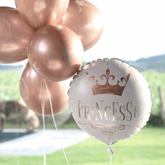 Ballon Géant anniversaire princesse 45 cm - Deco anniversaire Princesse 