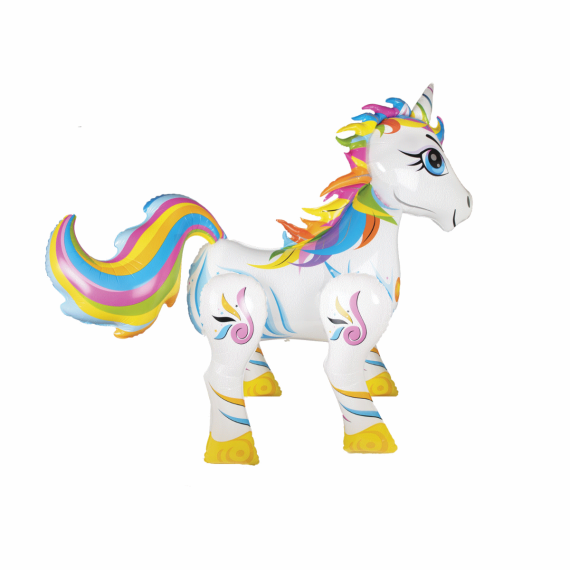 Ballon Gonflable Geant Licorne 165cm, decoration salle pas cher - Badaboum