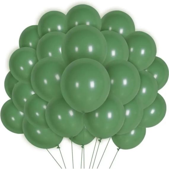 Ballon gonflable Vert Sauge 30 cm, ballons mariage pas cher - Badaboum