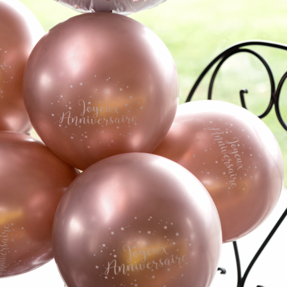 Ballon Joyeux Anniversaire Rose Gold 45 cm