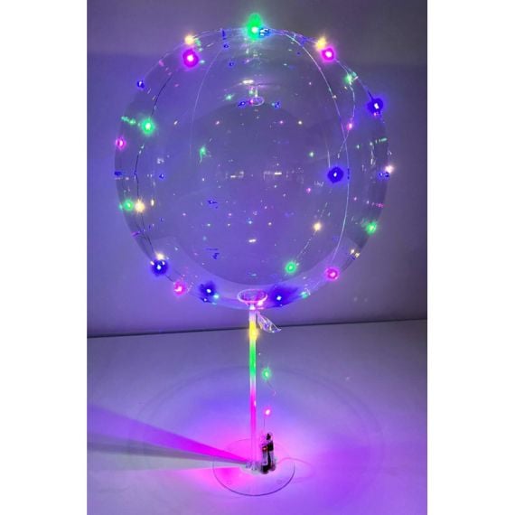 Ballon lumineux Bobo Transparent à lumière LED, ballon à hélium