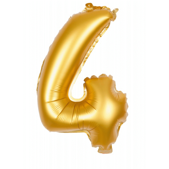 Ballon Doré Chiffre 3  Ballons Chiffre Mylar pas cher