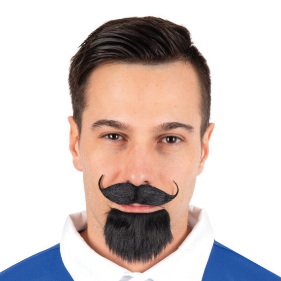 Fausse Moustache Mexicaine Pour Adulte - Déguisement Western, Fête, Halloween - Autocollante - Lot De 1