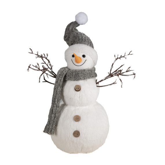 Bonhomme de neige 42 cm - Décoration Noël pas cher 