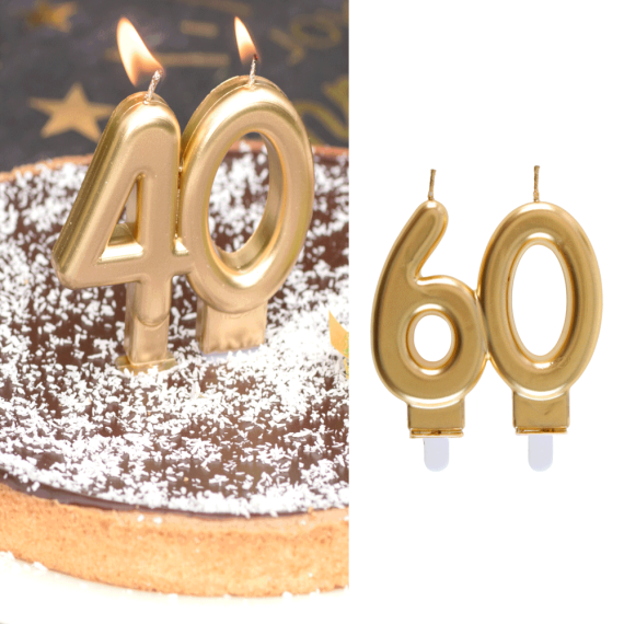 bougie anniversaire chiffre 60 - deco anniversaire 30 ans pas cher