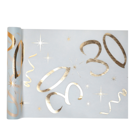 Chemin de Table 30 ans Anniversaire Rose Gold