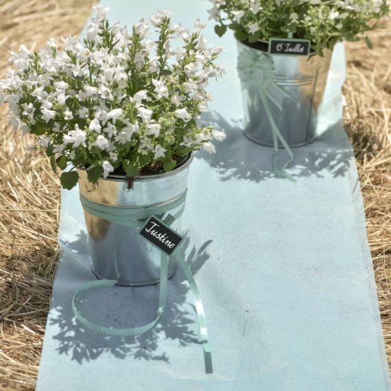 Chemin de table Mariage Bleu canard 30 cm x 10m - Decoration mariage pas  cher - Badaboum