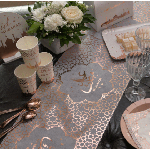 Chemin de table 18 ans Rose Gold