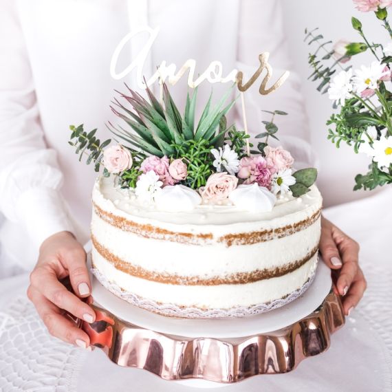 50 Pièces Boule Decoration Gateau, Avec Gâteau Rose, Anniversaire