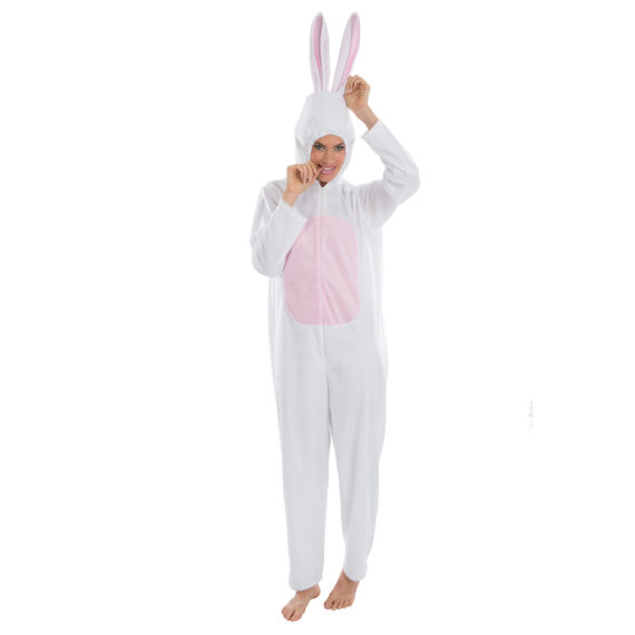 Déguisement Homme Lapin Blanc S/M, deguisement pas cher - Badaboum