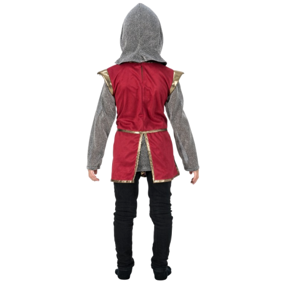 Déguisement Chevalier Cœur de Lion Rouge pour Garçons 116cm