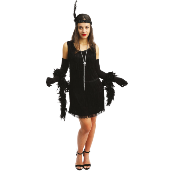 Déguisement Robe Charleston Noire Adulte XXL Élégance Années 20