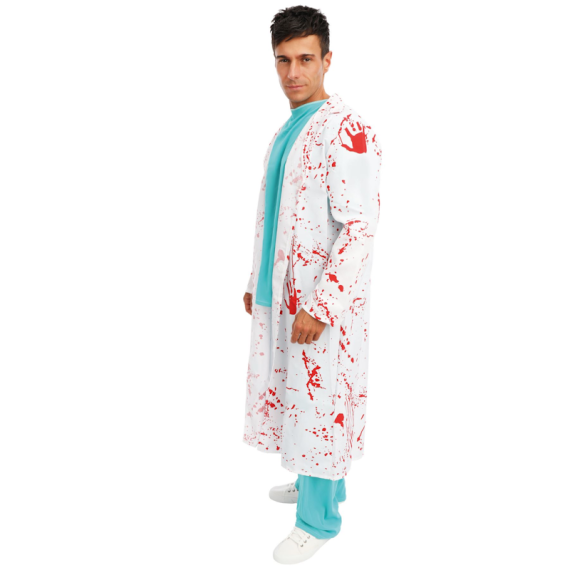 Costume De Médecin Zombie Hermorryss - Déguisement Chirurgien Horreur Halloween Avec Accessoires