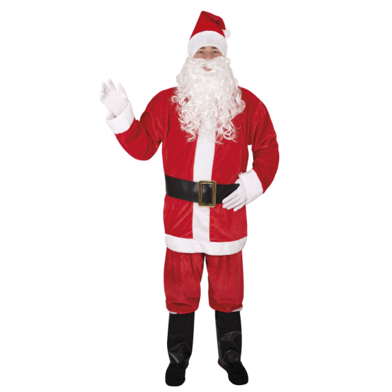 Barbe Pere Noel, perruque blanche, deguisement adulte, costume homme