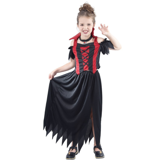 Déguisement fille Vampire Rouge 10/12 ans