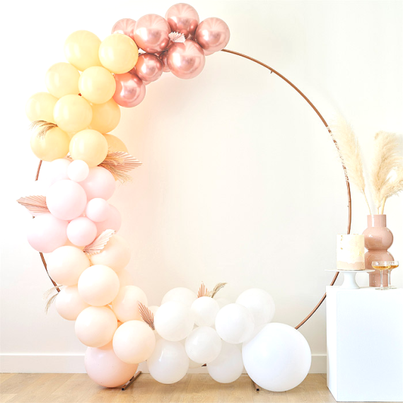 Structure pour arche de ballons - 200 x 200 cm - Blanc