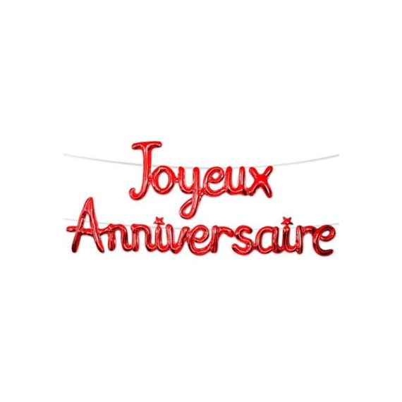 Guirlande Joyeux Anniversaire Métal