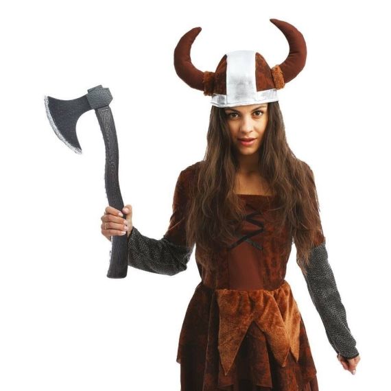 Hache de déguisement Viking 50 cm Accessoire guerrier nordique