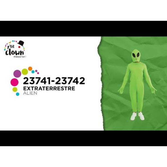 Déguisement Alien Adulte - Serre-tête Et Gants Verts - Costume Cosplay Pour Fête Et Carnaval