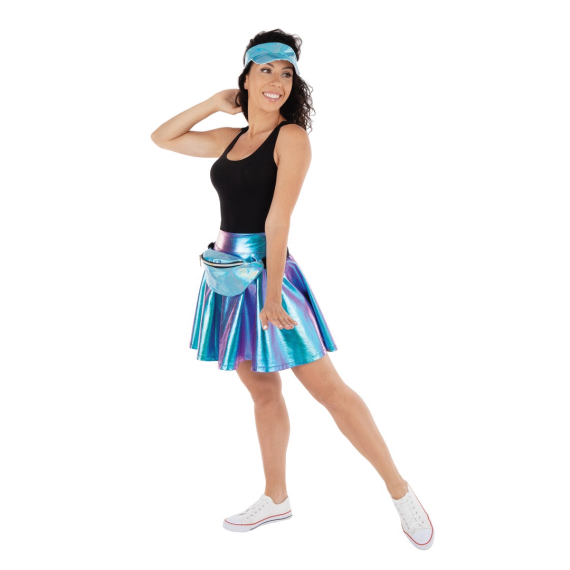 Jupe Disco Bleu Adulte Taille Unique deguisement disco pas cher