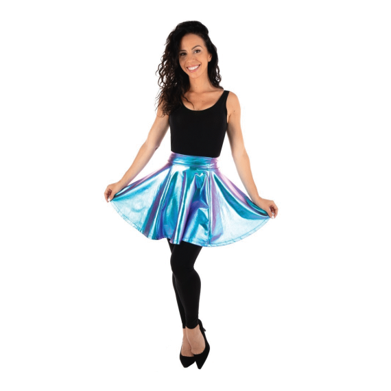 Jupe Disco Bleu Adulte Taille Unique deguisement disco pas cher Badaboum