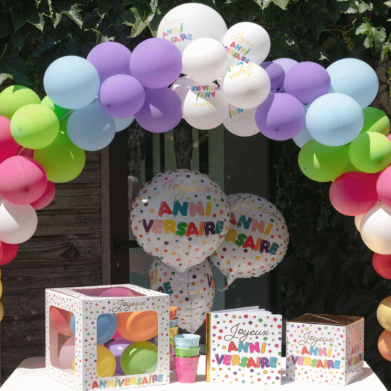Décoration Ballons Anniversaire - 148 Ballons, Colle Et Ruban Inclus, Pour Fête Festive Et Colorée