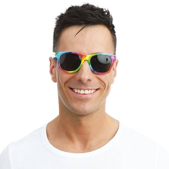 Lunettes de soleil arc en ciel pour deguisement Accessoire colore Badaboum