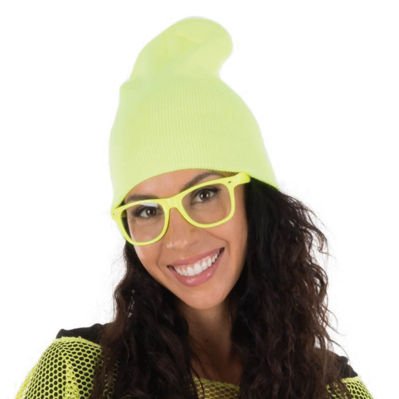 Lunettes Fluo lot de 4, accessoire de deguisement pas cher - Badaboum