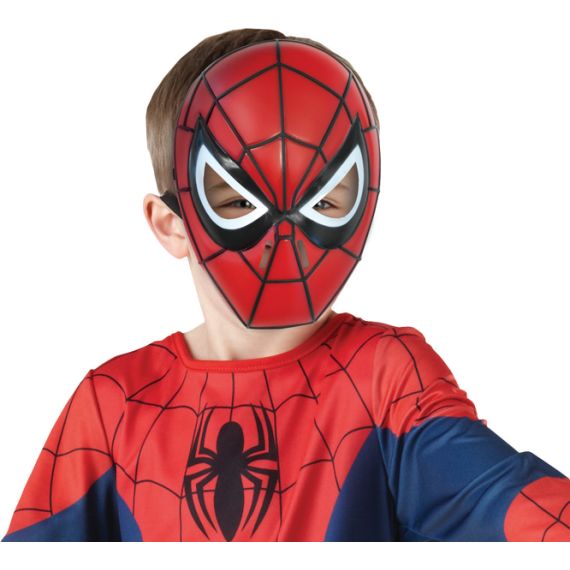 Masque Spider Héros Enfant – Tissu Élastique – Modèle 3D – Zip Invisible – Cosplay Halloween