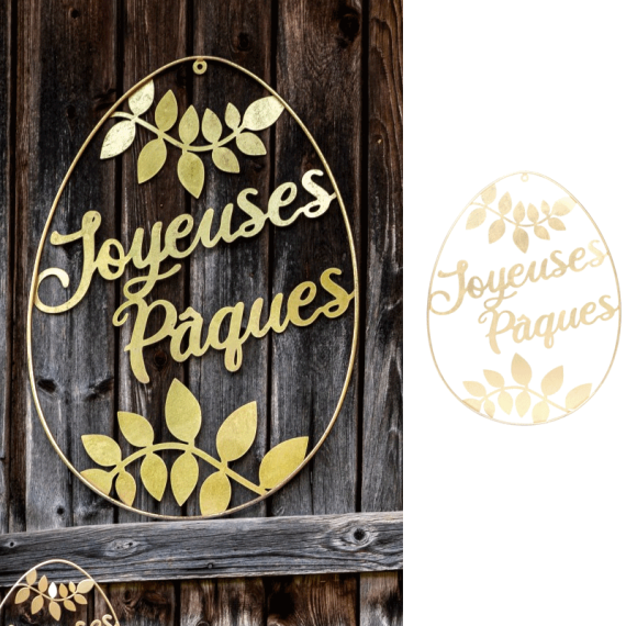 Guirlande Lettres Joyeuses Paques Lapinou 1.80m, decoration salle pas cher  - Badaboum