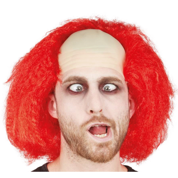 Perruque Clown Degarni Rouge accessoire pour deguisement pas cher
