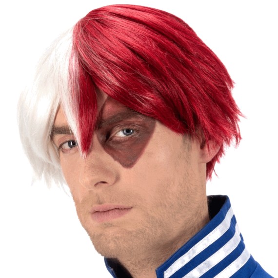 Perruque Shoto Todoroki My Hero Academia Perruque Manga Rouge