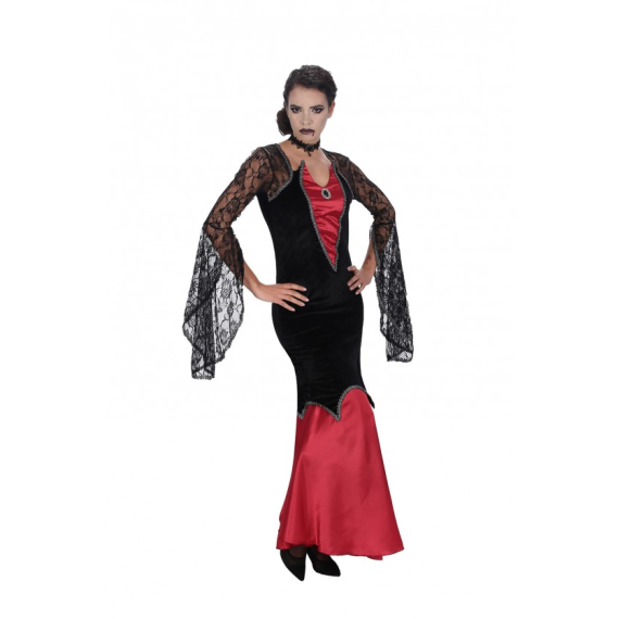 Robe vampiresse en dentelle taille XL Costume femme pas cher