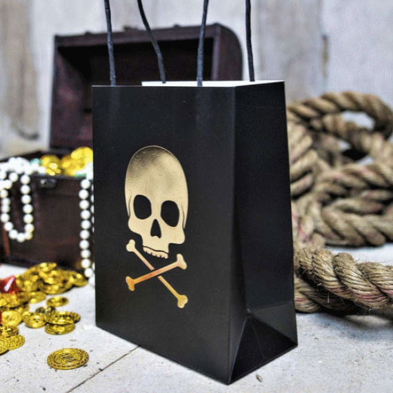Sacs Papier Pirate x4pcs sachet papier pas cher Badaboum