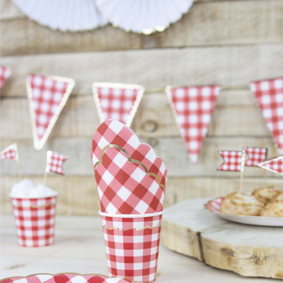 Serviette en papier Joyeux anniversaire Blanc , vaisselle jetable pas cher  - Badaboum