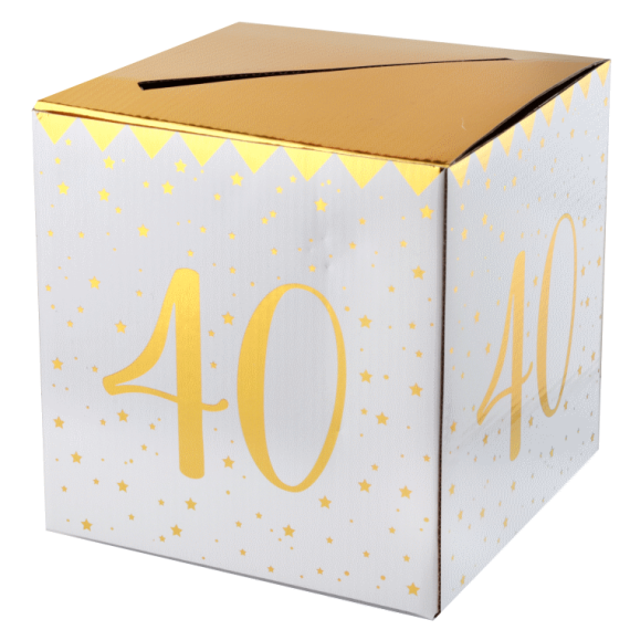 Serviettes en papier Anniversaire 40 ans OR - Deco Anniversaire 40 ans -  Badaboum