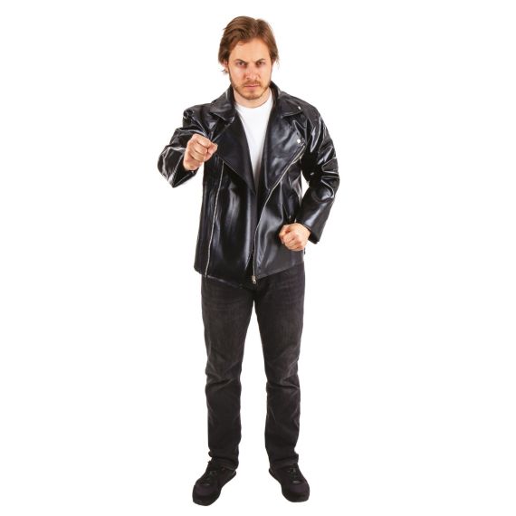 Veste Perfecto Noir L XL deguisement pas cher Badaboum