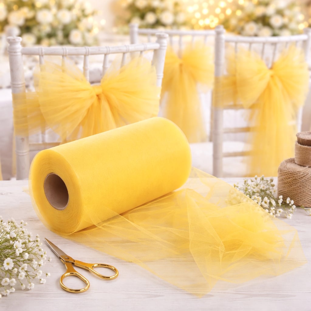 Handi Stitch Rouleau de Tulle (Lot de 2) - 15 cm x 23 m - Ruban de Tulle Argent et Pailleté pour Chemin de Tables, Noeuds de Chaises Mariage/ Anniversaire, Jupe de Tutu Handi Stitch Rouleau de Tulle (Lot de 2) - 15 cm x 23 m - Ruban de Tulle Argent et Pailleté pour Chemin de Tables, Noeuds de Chaises Mariage/ Anniversaire, Jupe de Tutu