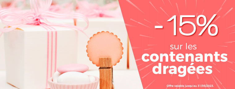Contenant dragées mariage pas cher