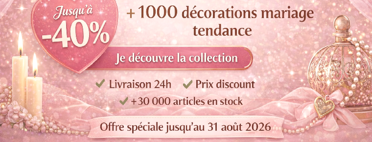 nouveaute decoration mariage 2026 pas cher