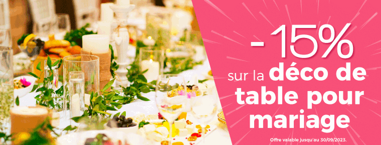 Decoration table mariage pas cher