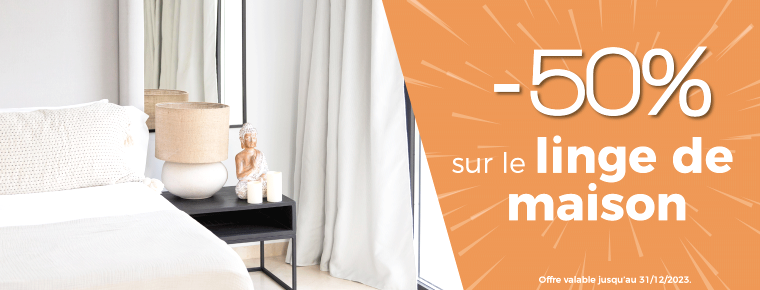linge de maison pas cher