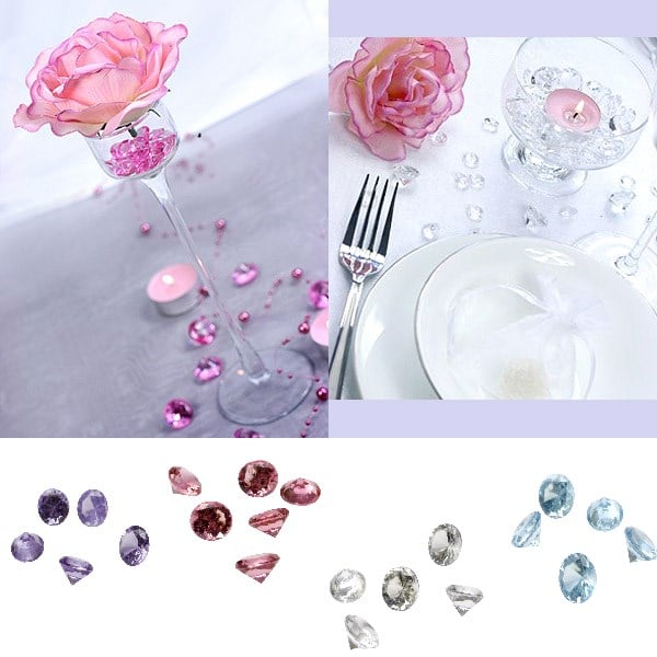 Lot De 500 Diamants PVC 8mm - Décoration De Table, 55g, Toutes Occasions - Neuf